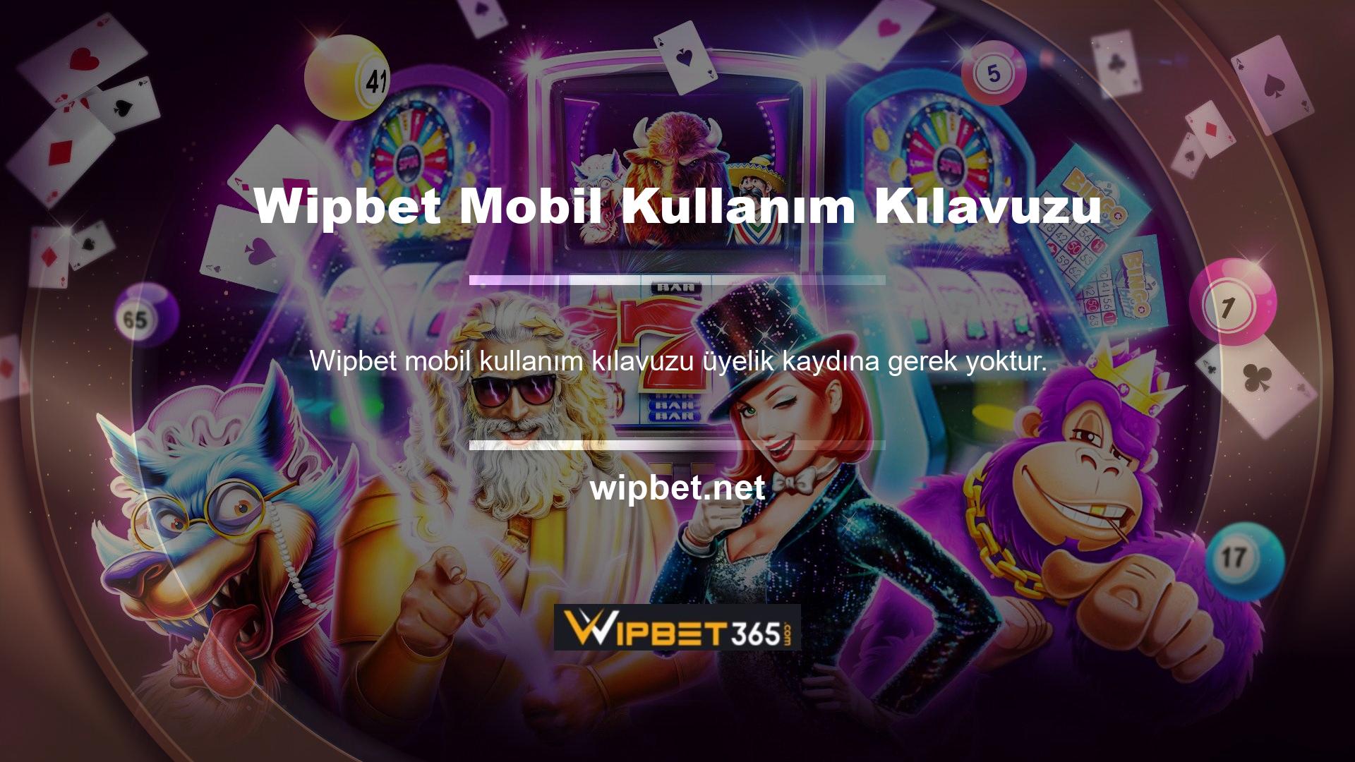 Wipbet aracılığıyla Higher'a katılma sürecini başarıyla tamamlayan herkes para yatırabilir ve bu web sitesinin sunduğu tüm hizmetlerden yararlanabilir