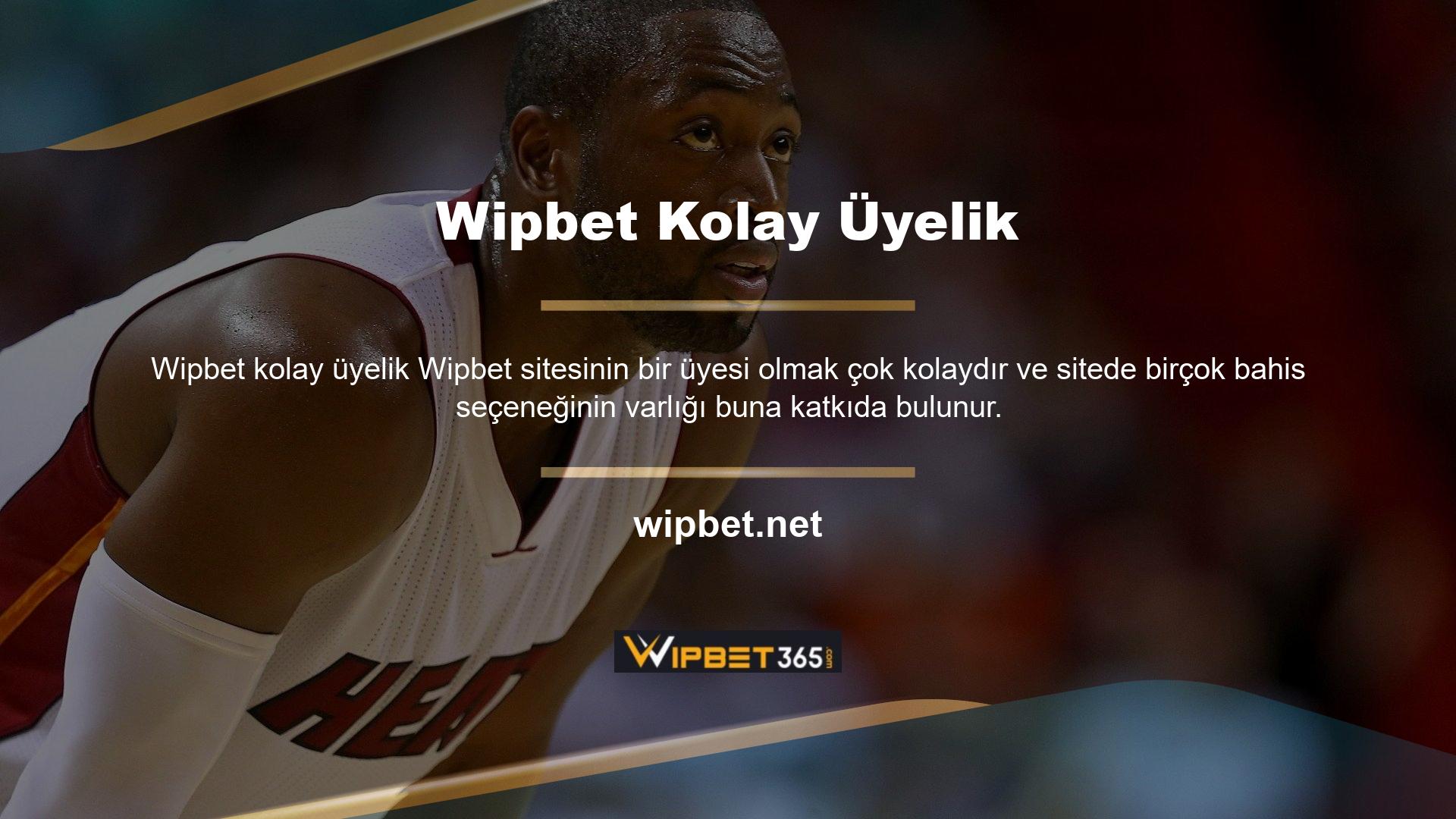Wipbet web sitesinde oturum açmak için ekstra bir şey yapmanıza gerek yoktur