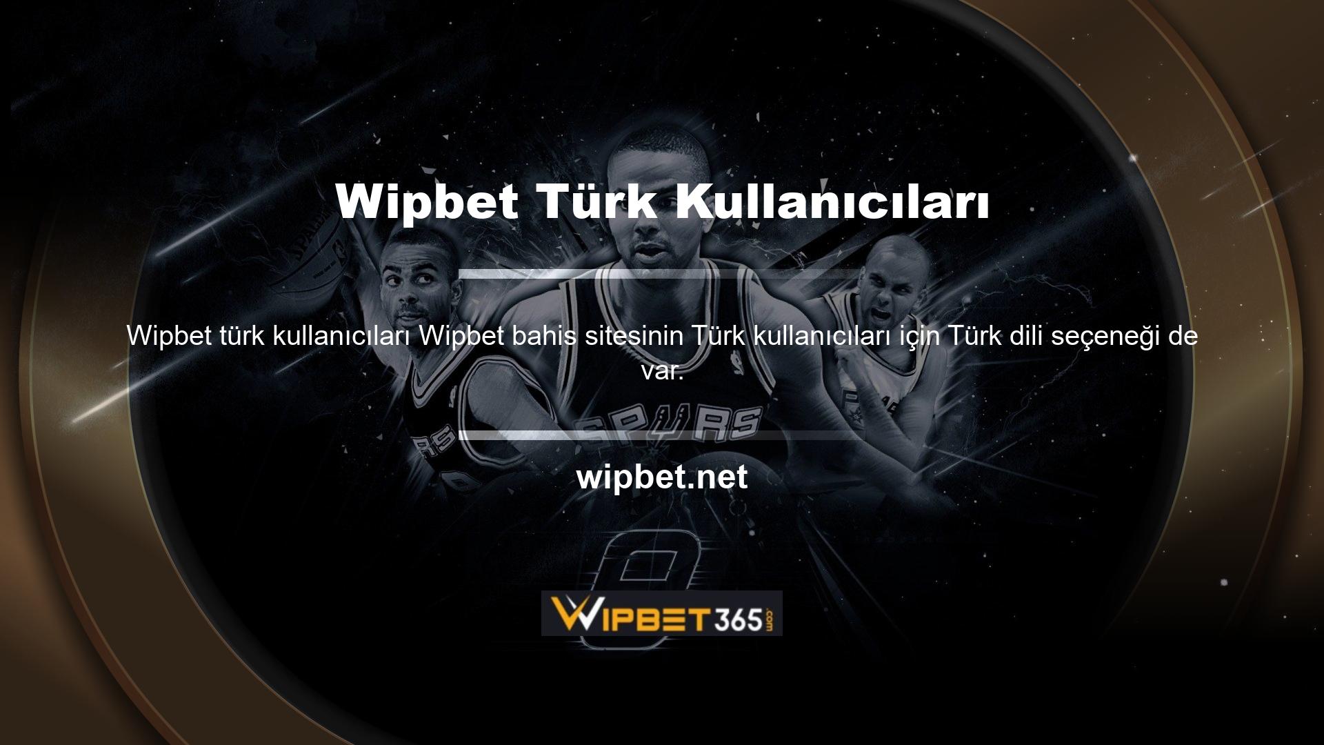 Siteyi Türkçe'de kullanabilirsiniz